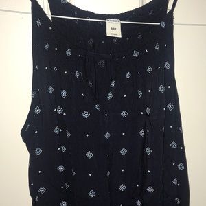 Old Navy Blue Flowy Tank Top